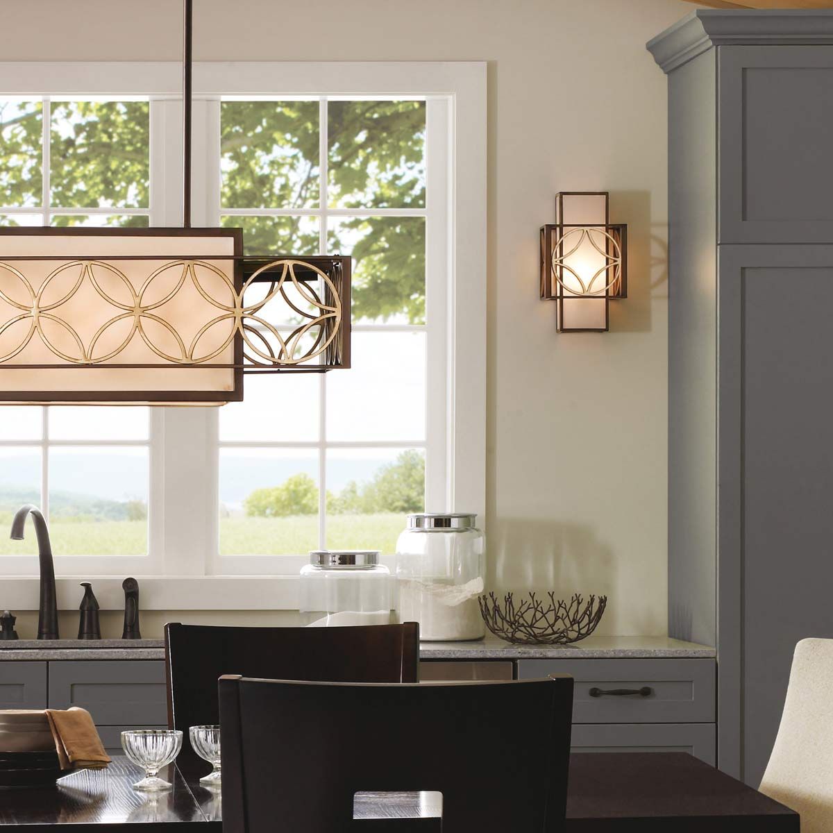 Elegant Heritage Bronze and Parisienne Gold Wall Lantern Sconce