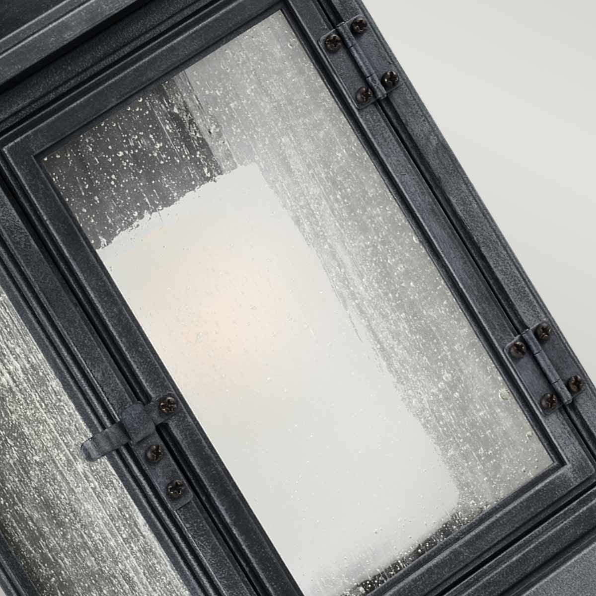 Shepherd Extra Large Wall Lantern in Distressed Zinc Finish