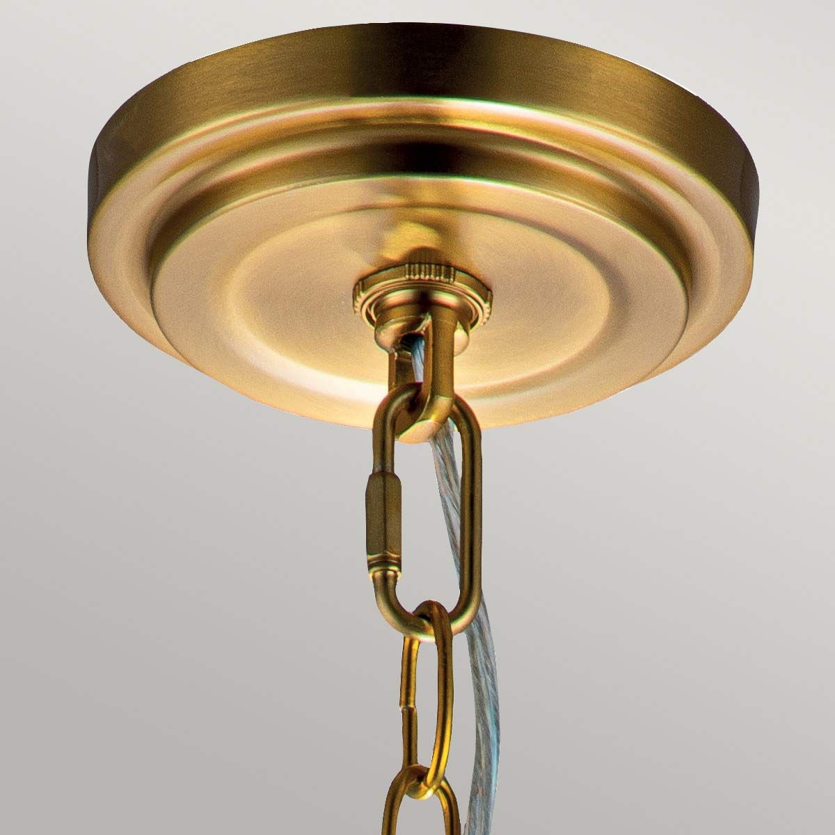 Burnished Brass Tabby Globe Pendant Light