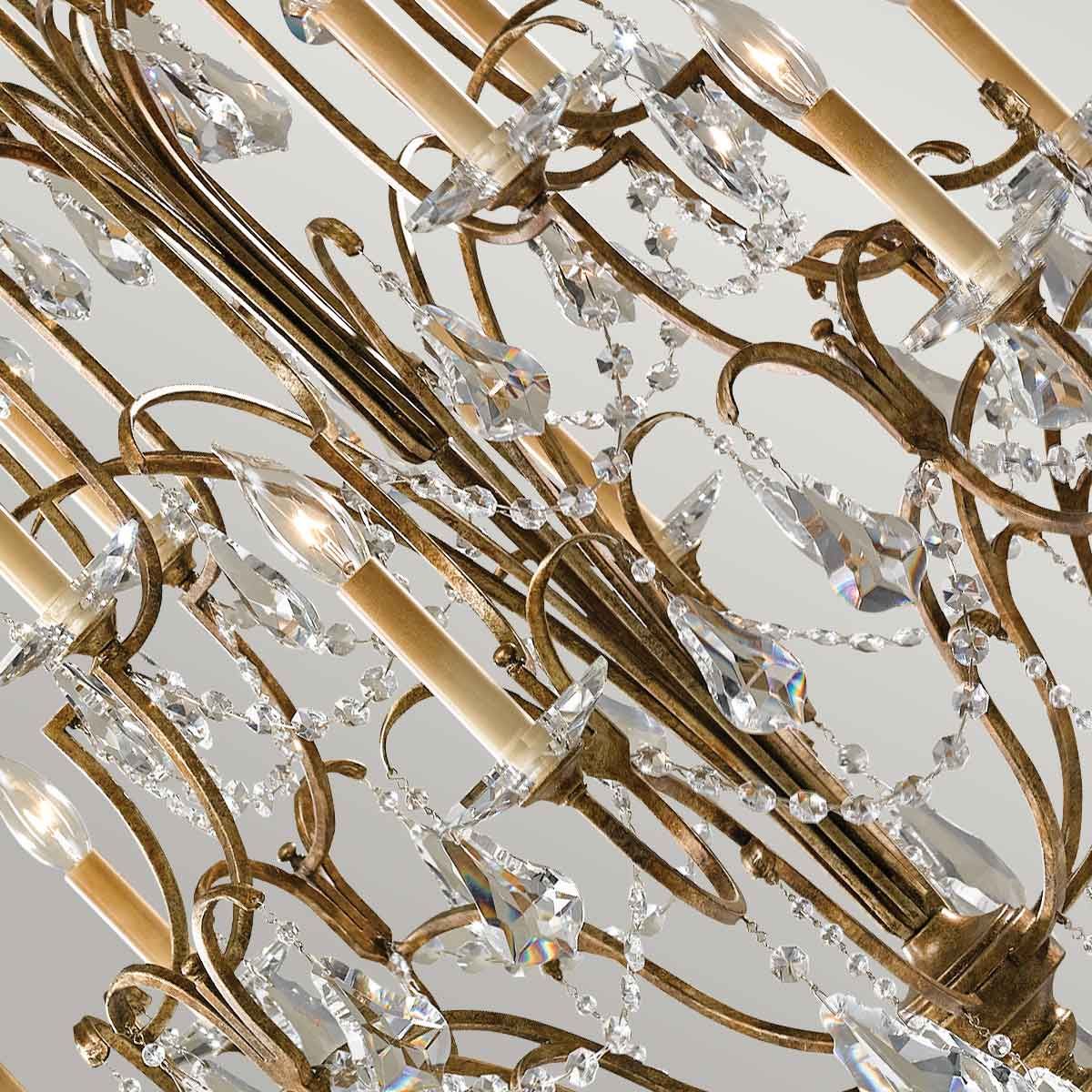 Valentina 12-Light Multi-Tier Chandelier in Oxidized Bronze