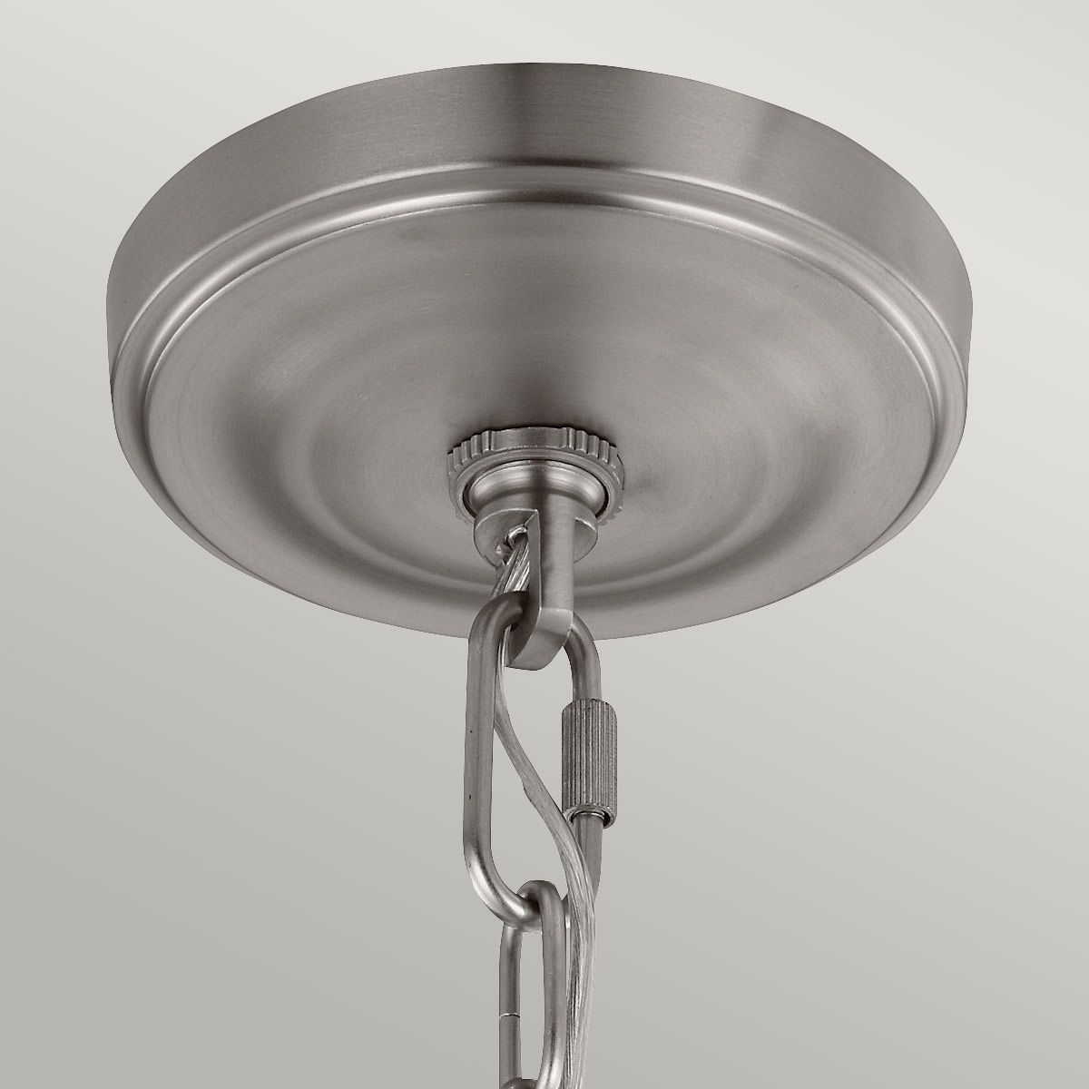Elegant Opal Etched 3-Light Chandelier in Satin Nickel