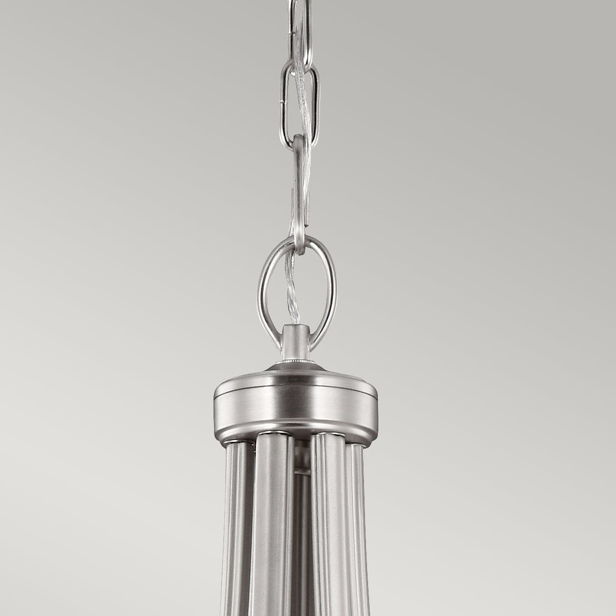 Satin Nickel Vintner 9-Light Wine Glass Chandelier