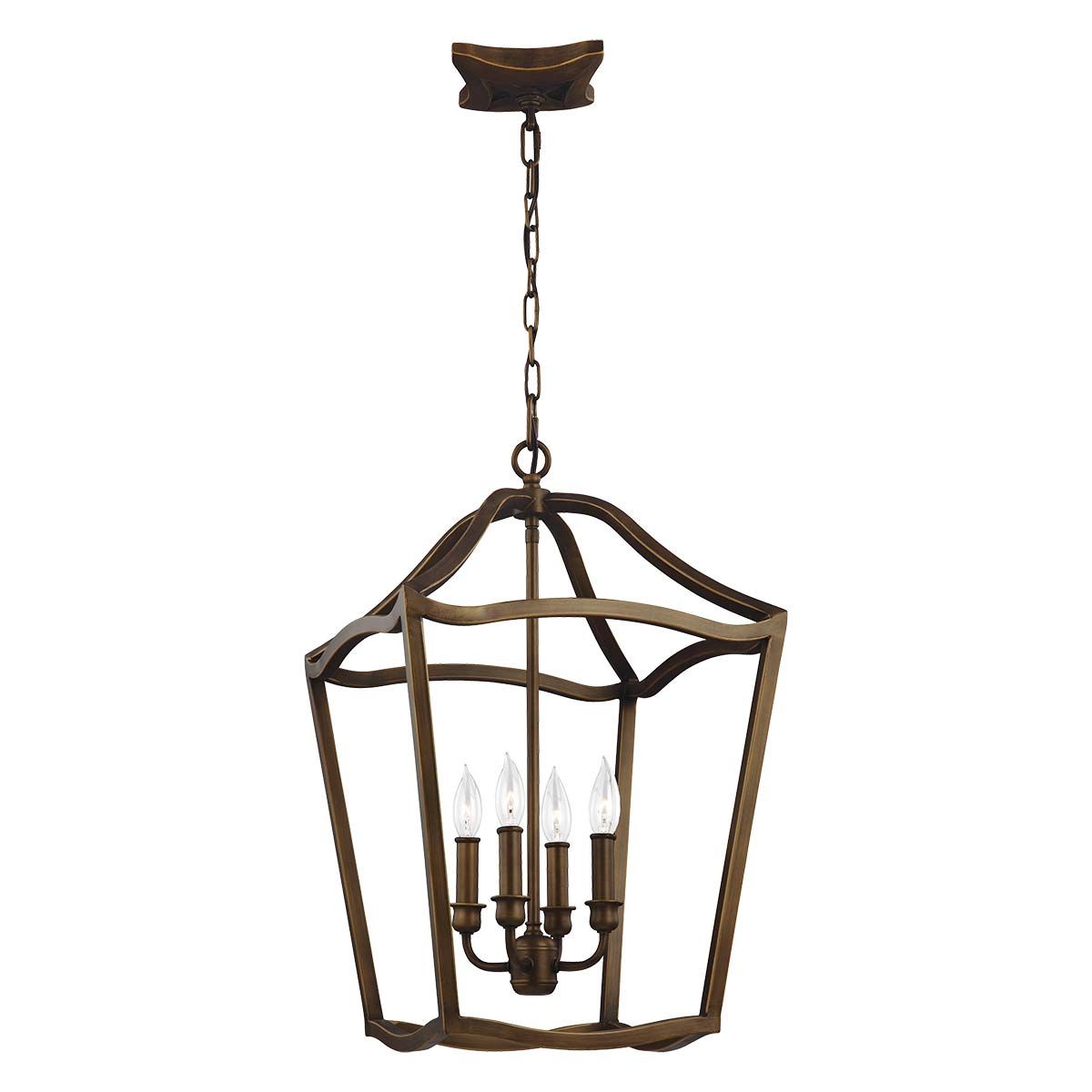 Yarmouth Painted Brass 4-Light Interior Pendant