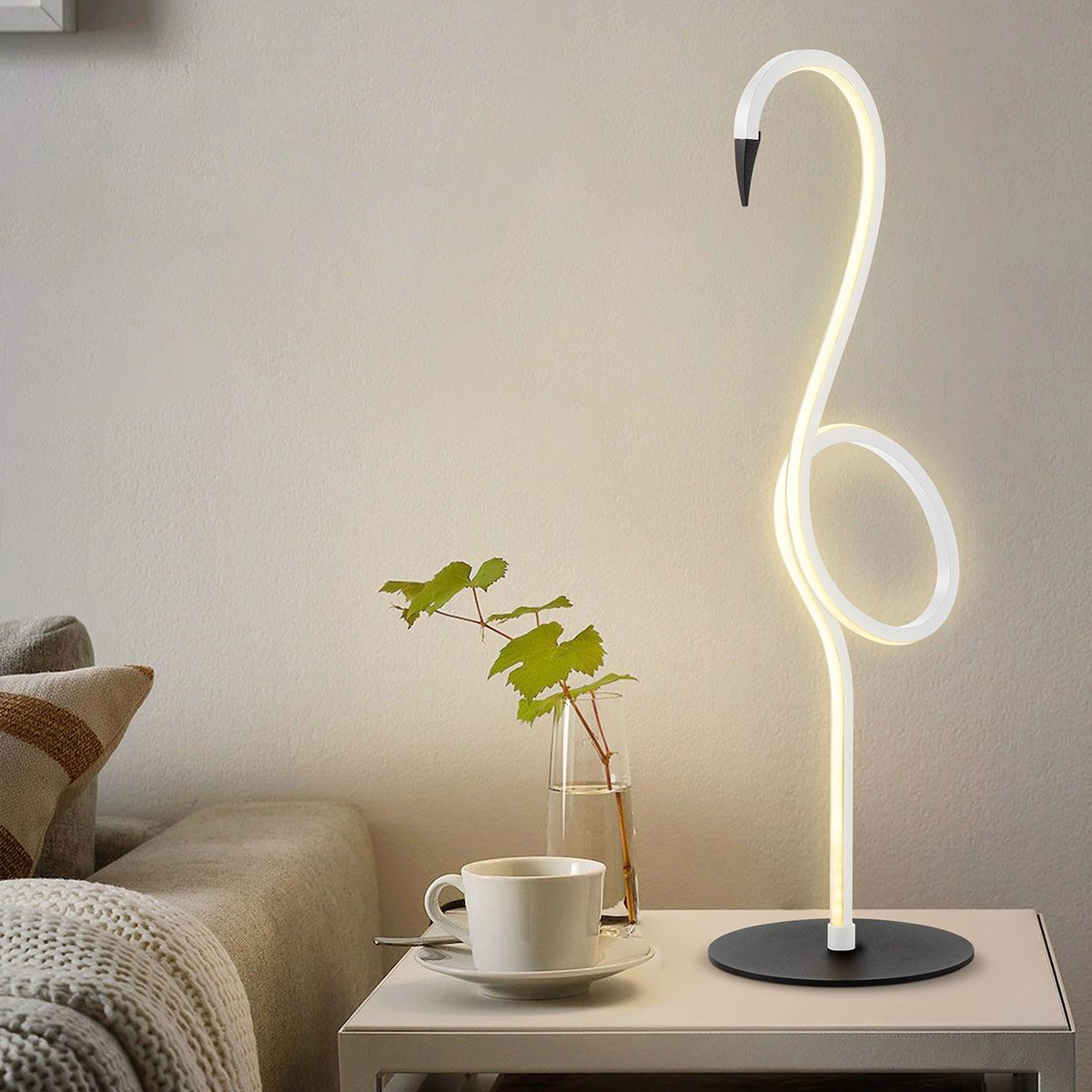 Flamingo LED Table Lamp - White White