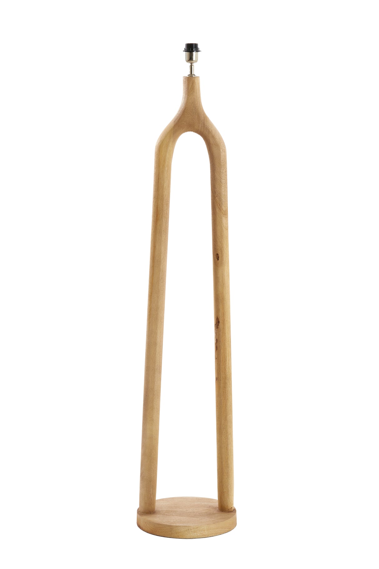 Elegant Natural Wood Floor Lamp - 30x135 cm