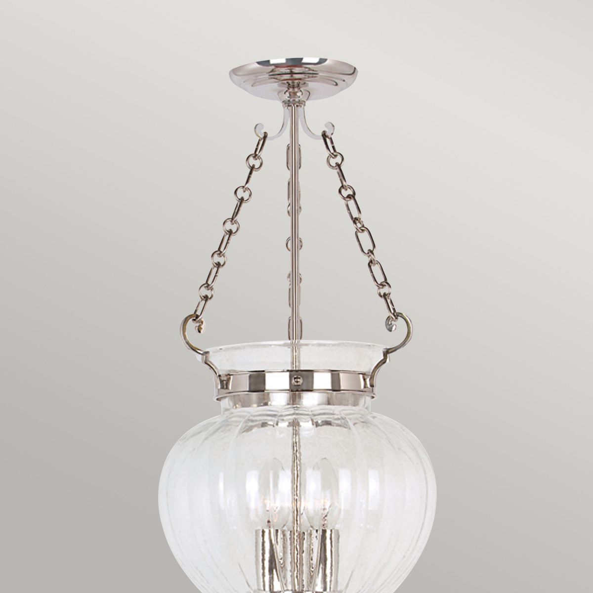 Finsbury Park Elegant Ceiling Pendant in Polished Nickel