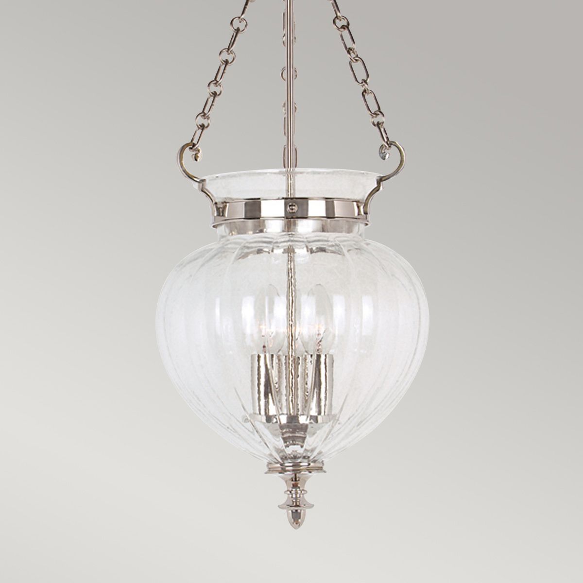 Finsbury Park Elegant Ceiling Pendant in Polished Nickel