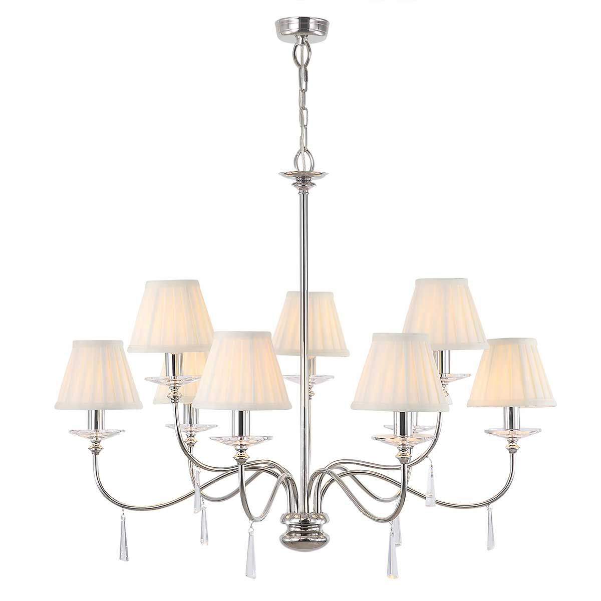 Finsbury Park Elegance: Luxury Polished Nickel Chandelier