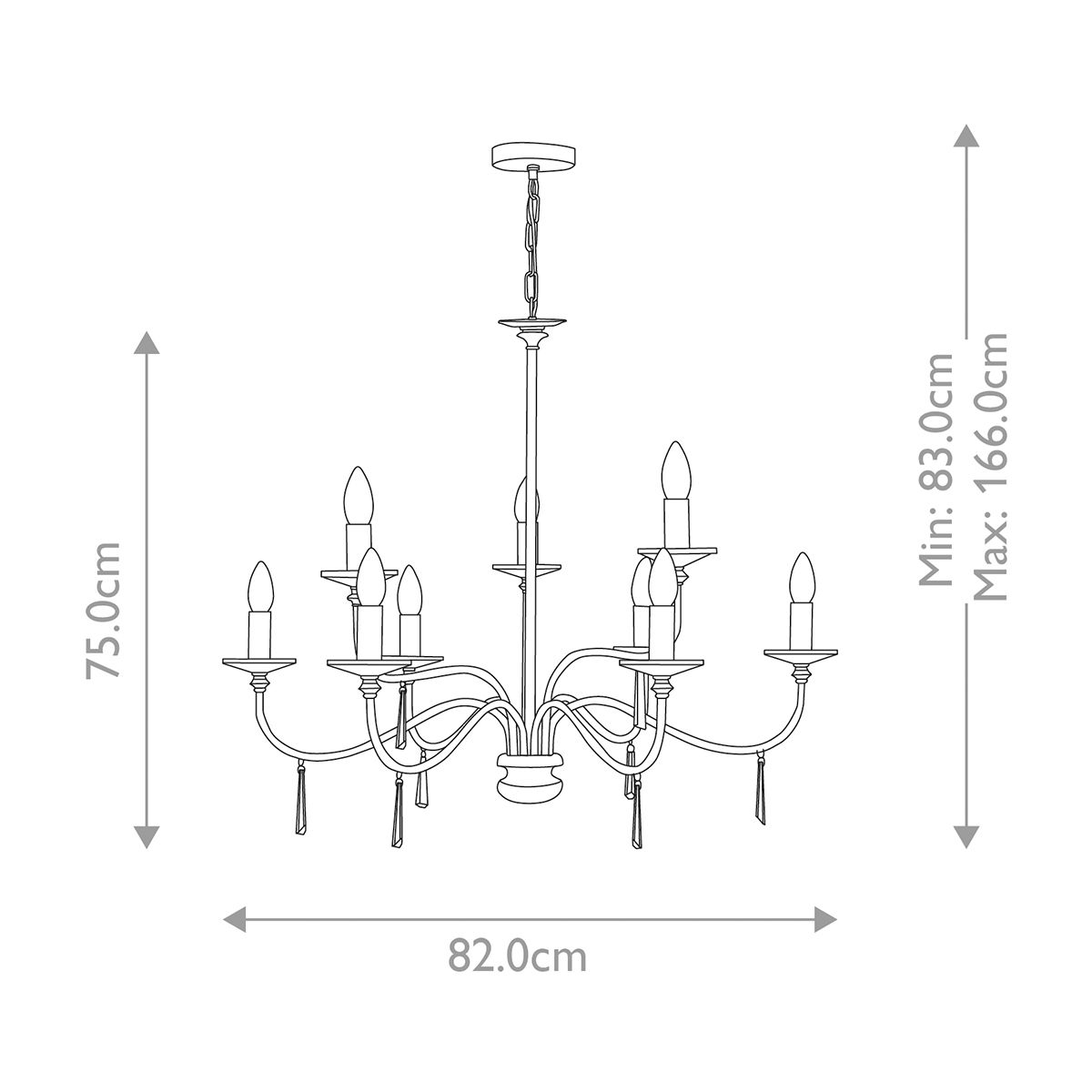 Finsbury Park Elegance: Luxury Polished Nickel Chandelier
