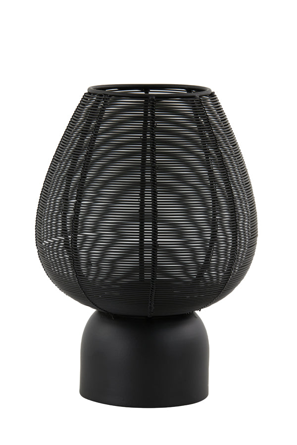 Suneko Matte Black Tealight Lantern Ø19x26 cm