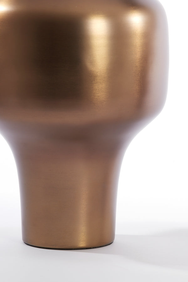 Elegant Bronze-Shimmer Vase Deco Ø27x49 cm Sindo