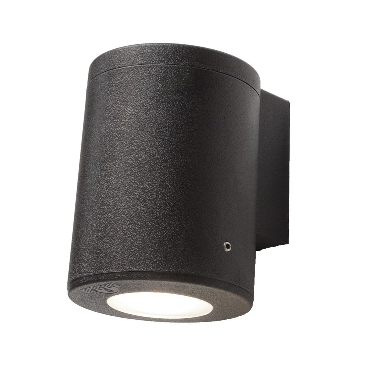 Franca 90 1L 3.5W GU10 LED CCT, Wall Light, Black/Clear