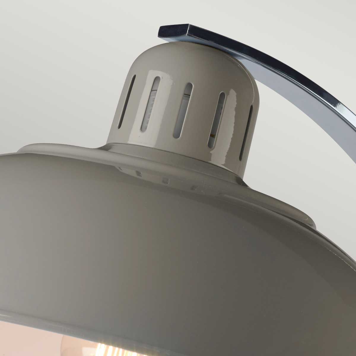 Franklin Retro-Modern Grey Desk Lamp