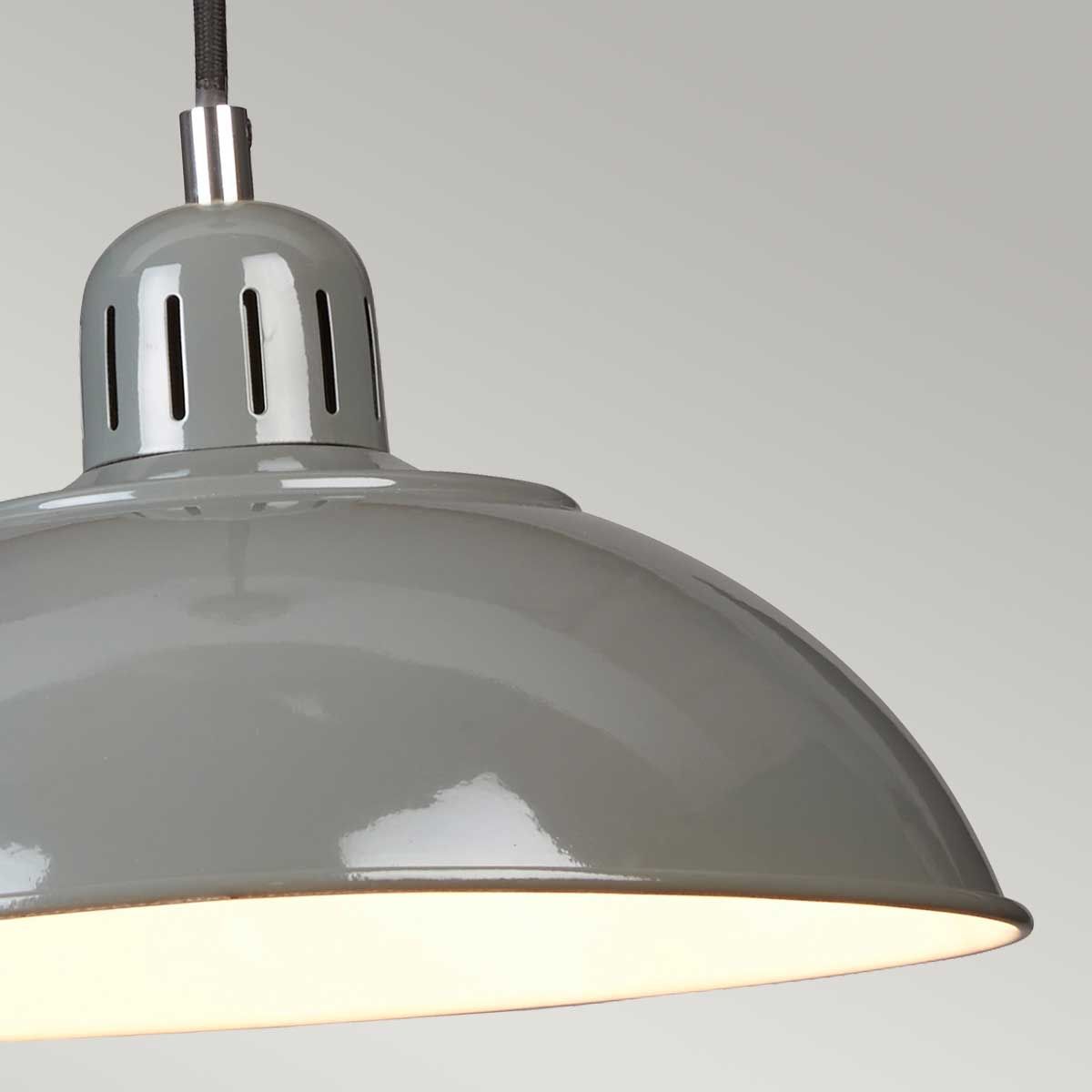 Grey Franklin Mild Steel Pendant Light