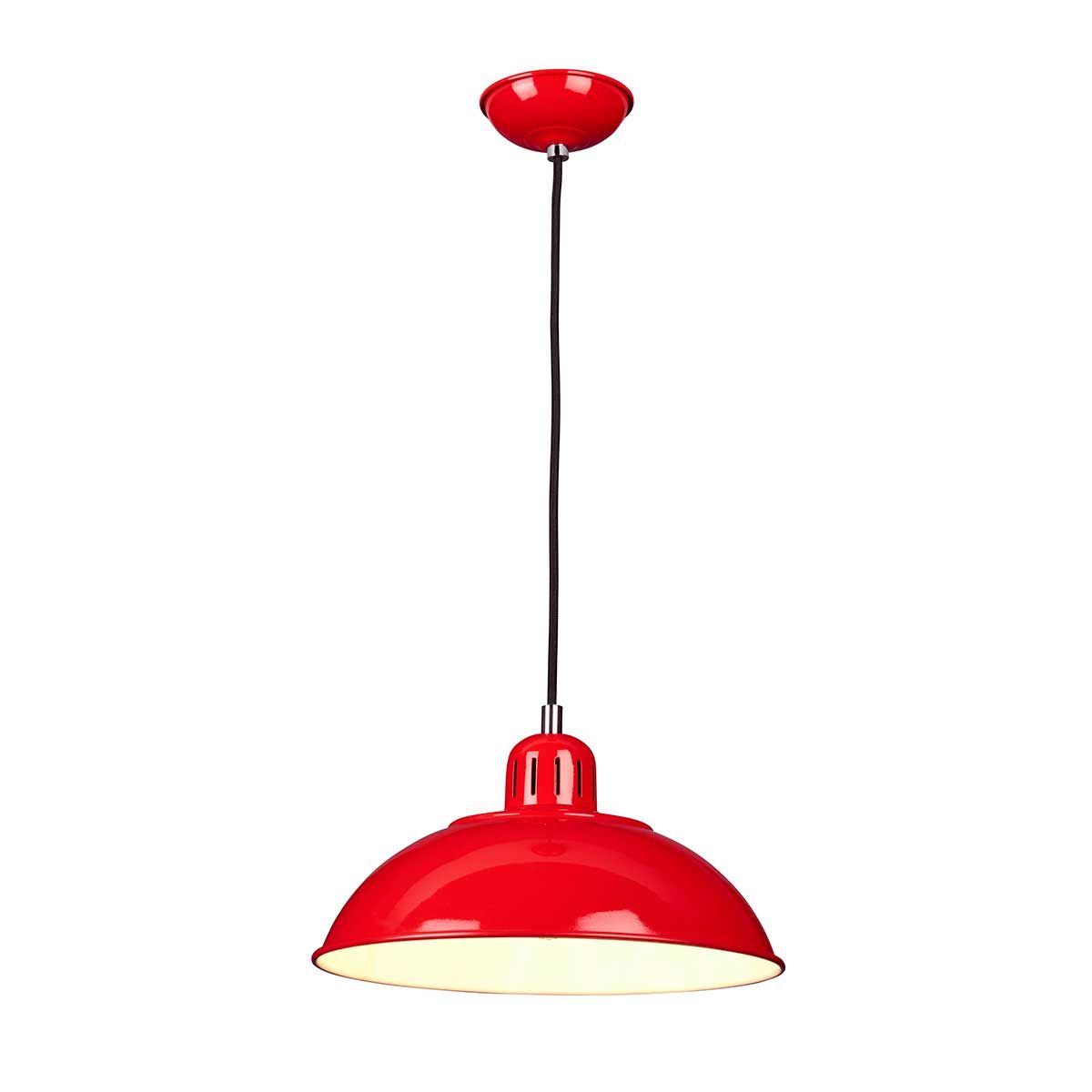 Franklin Vintage Red Pendant Light
