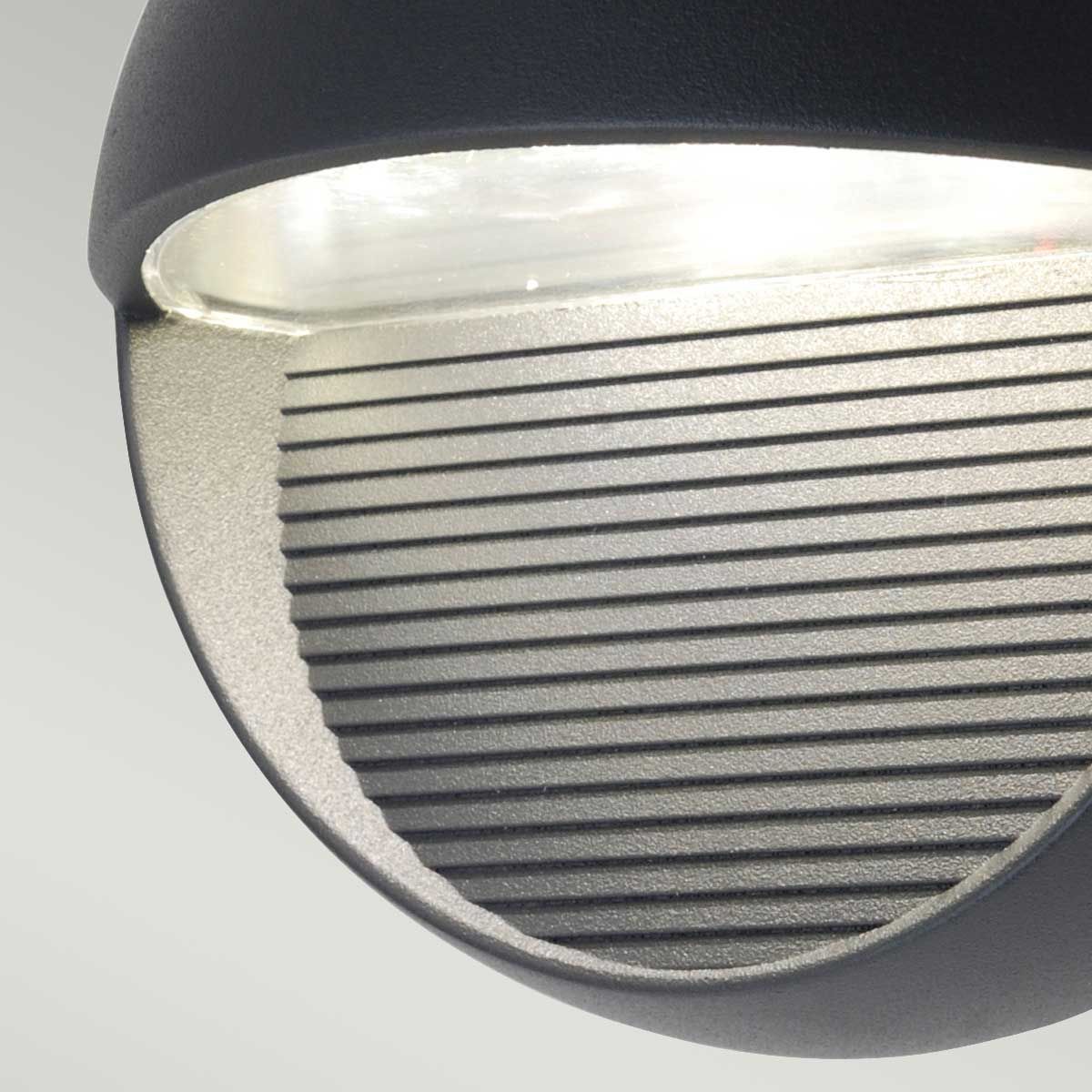 Modern Graphite Radius Wall Light