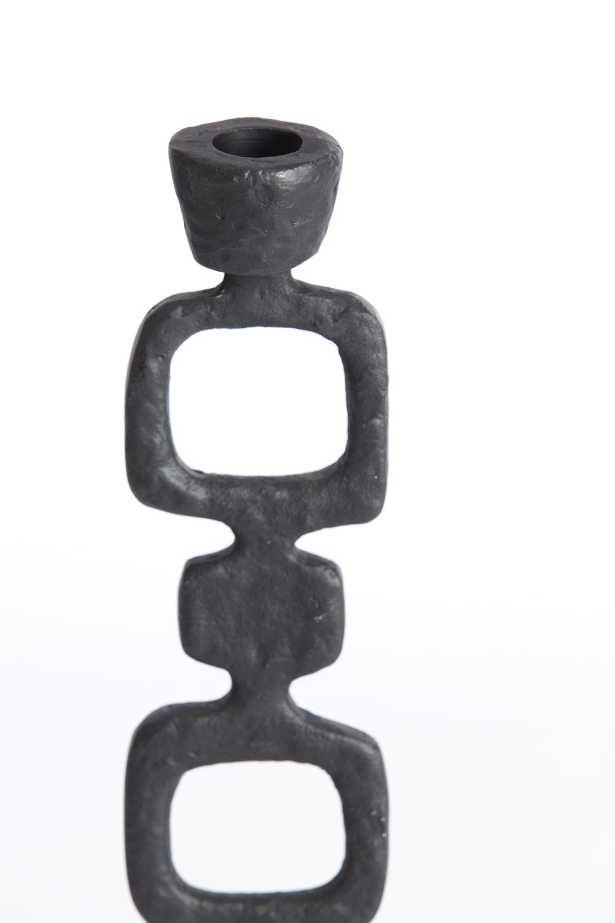 Sleek Black Cadiz Candle Holder Ø12x40 cm