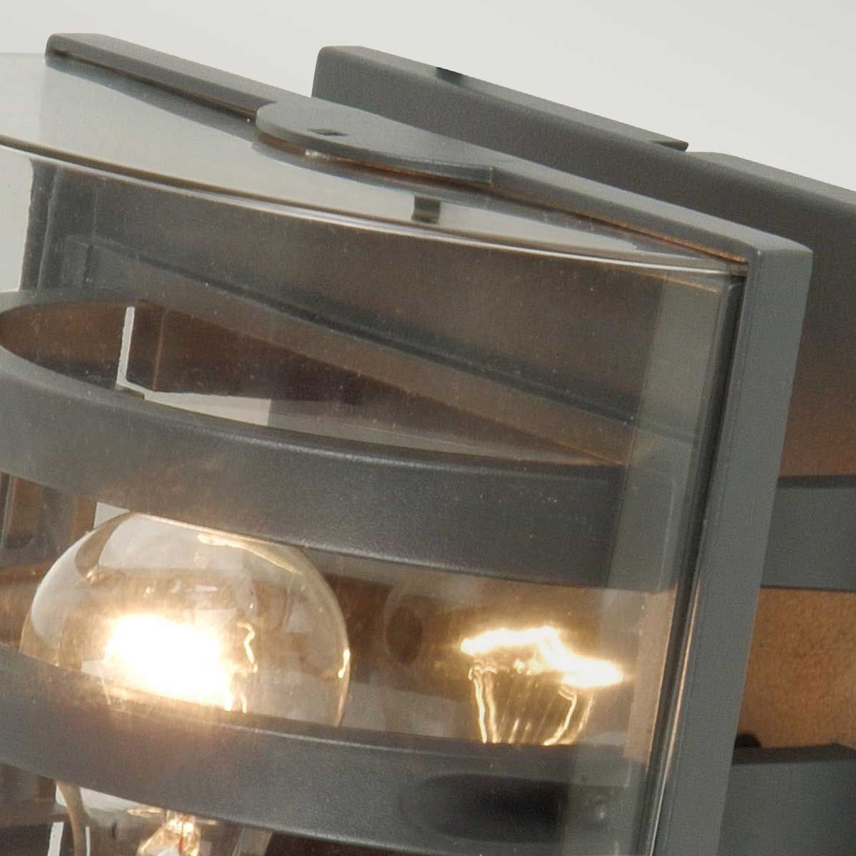 Graphite Elegance: Delta Wall Light with Modern Criss-Cross Design