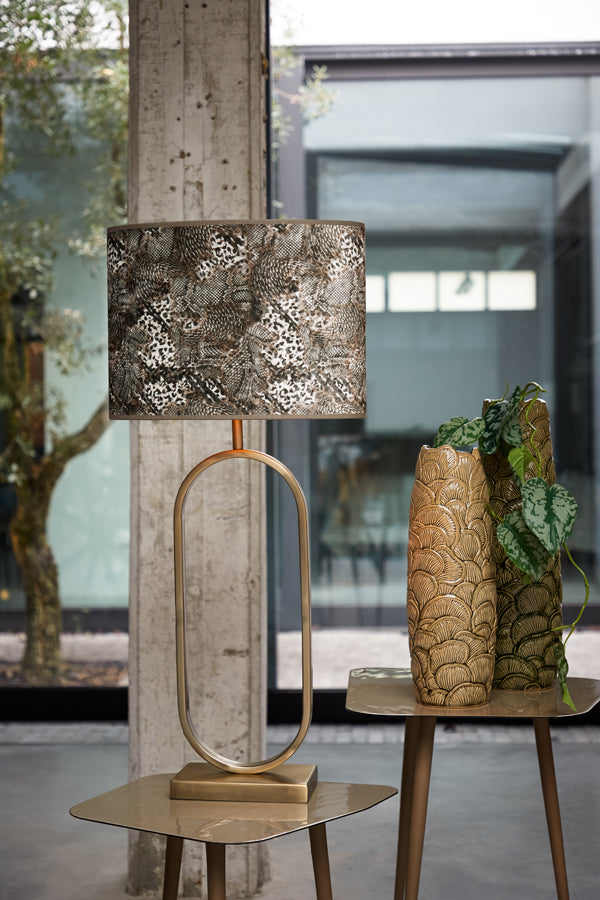 Elegant Jamiri Light Gold Table Lamp Base, 20x13x55 cm