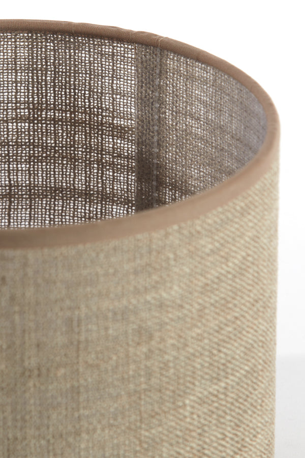 Caden Beige Lampshade - 20x20x15 cm Cylindrical Design