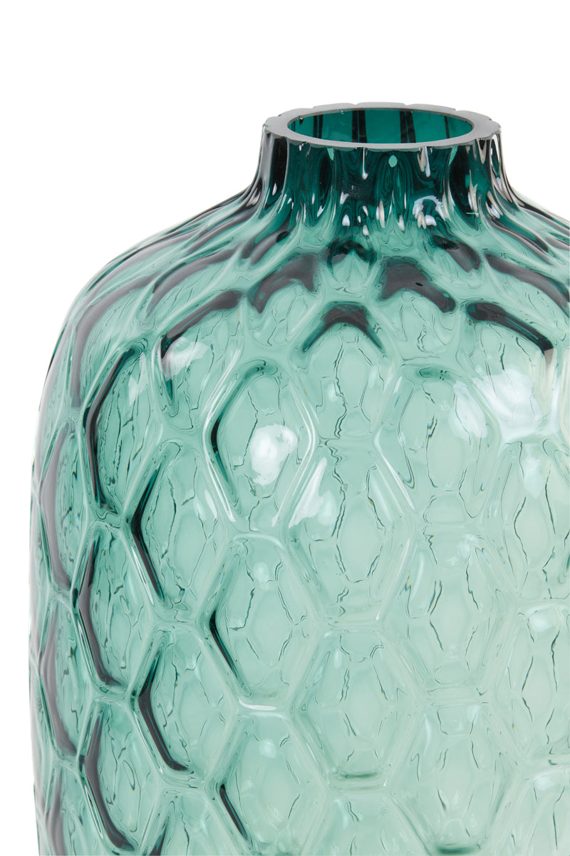 Elegant Turquoise Carino Glass Vase Ø34x50 cm