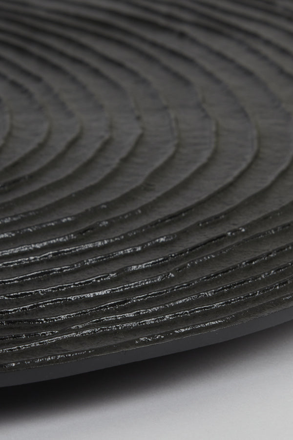 Vintage Black Cervino Wall Clock - 74 cm Diameter