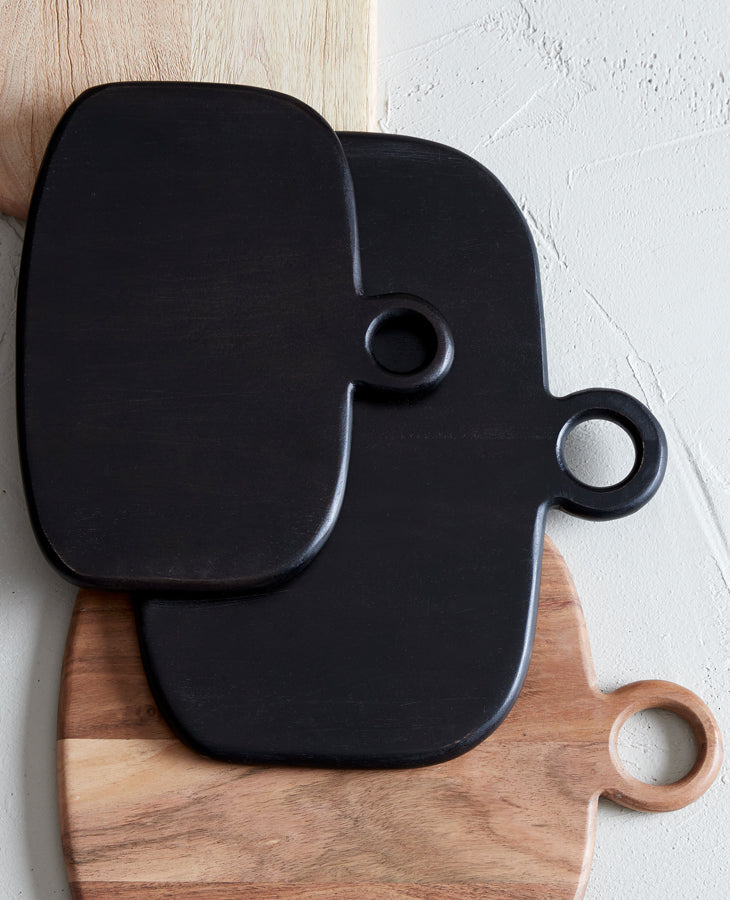 Dark Brown Aveiro Wood Cutting Board 28x23x1.5 cm