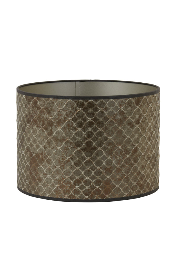 Bronze Elodi Cylinder Lamp Shade, 25x25x18 cm