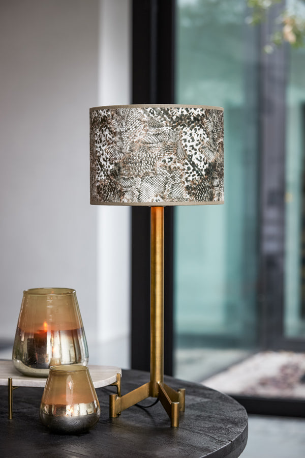 Keyon Brown Cylindrical Lamp Shade 20x20x15 cm