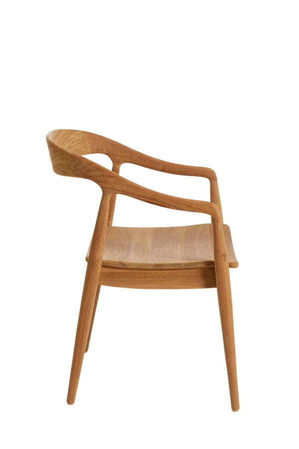 Elegant Natural Wood Dining Chair 60x58x83 cm