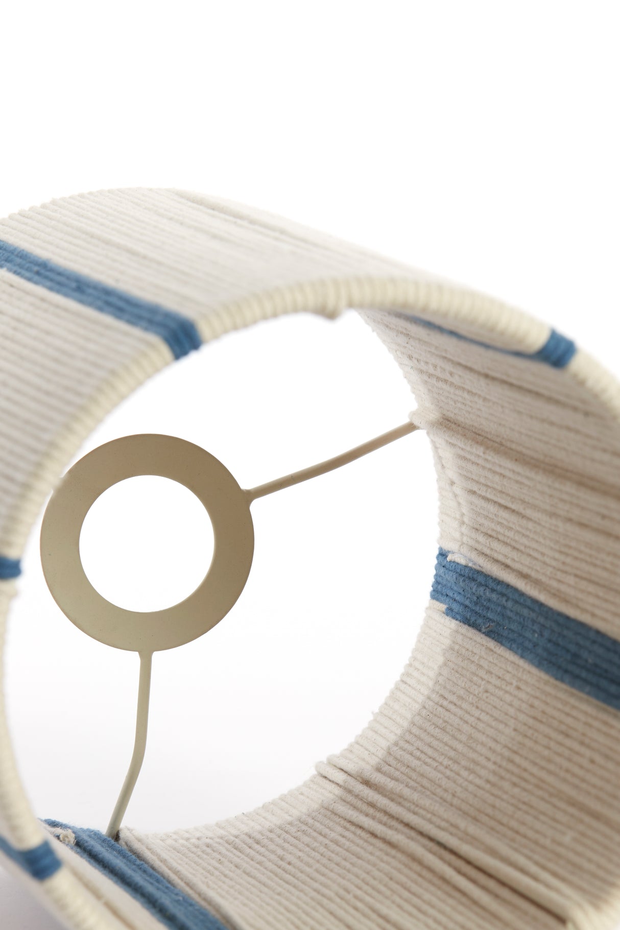 Cream and Blue Medan Shade Cylinder 20-20-30 cm