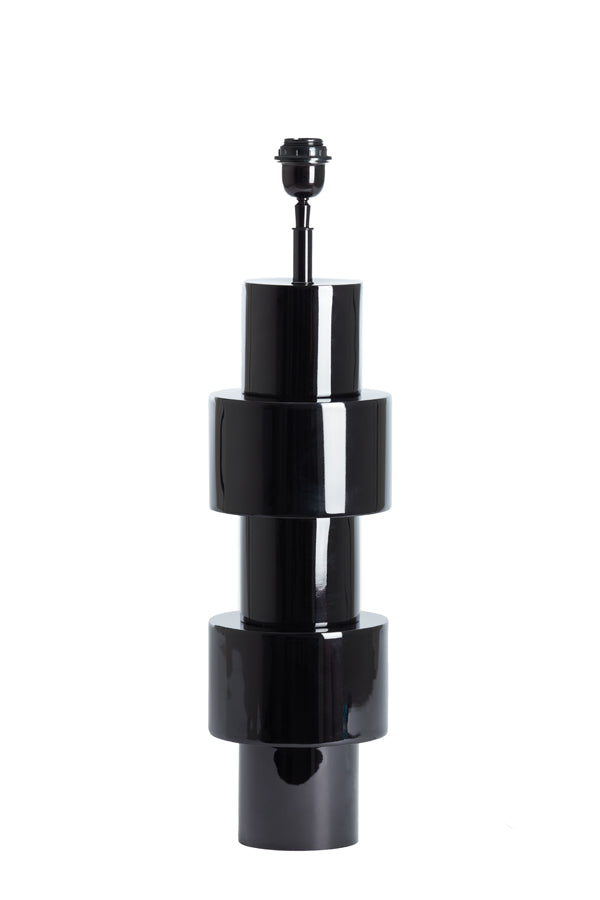 Glossy Black Nino Lamp Stand Ø18x65 cm