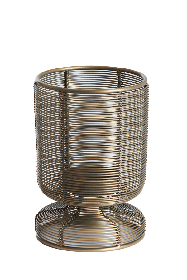 Antique Bronze Dioso Tealight Holder 10x15 cm