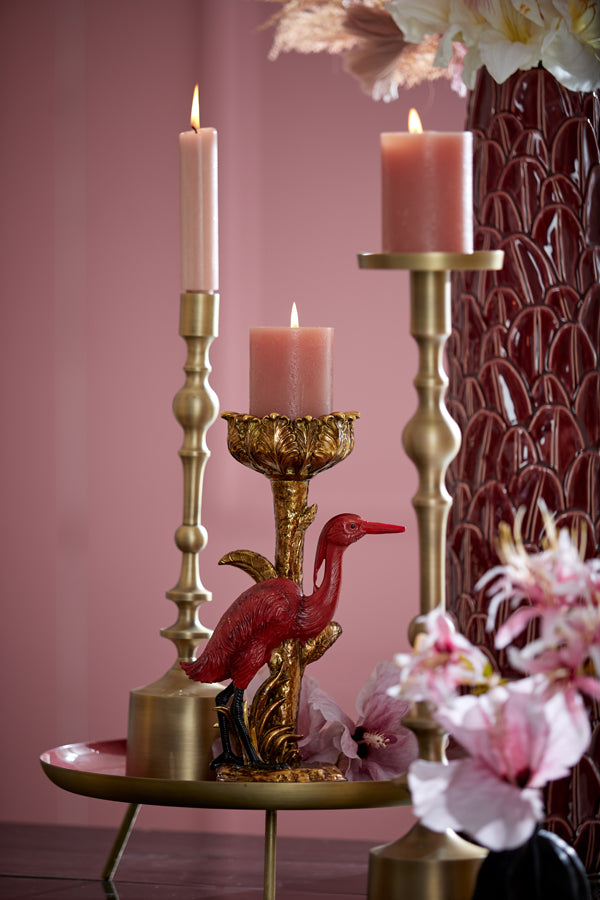 Tall Antique Bronze Candle Holder - Sheva Collection (Ø11x54 cm)