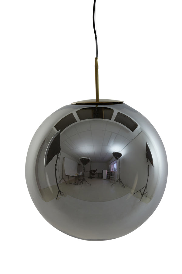 Antique Bronze and Smoked Glass Hanging Lamp Ø48 cm - Medina Design