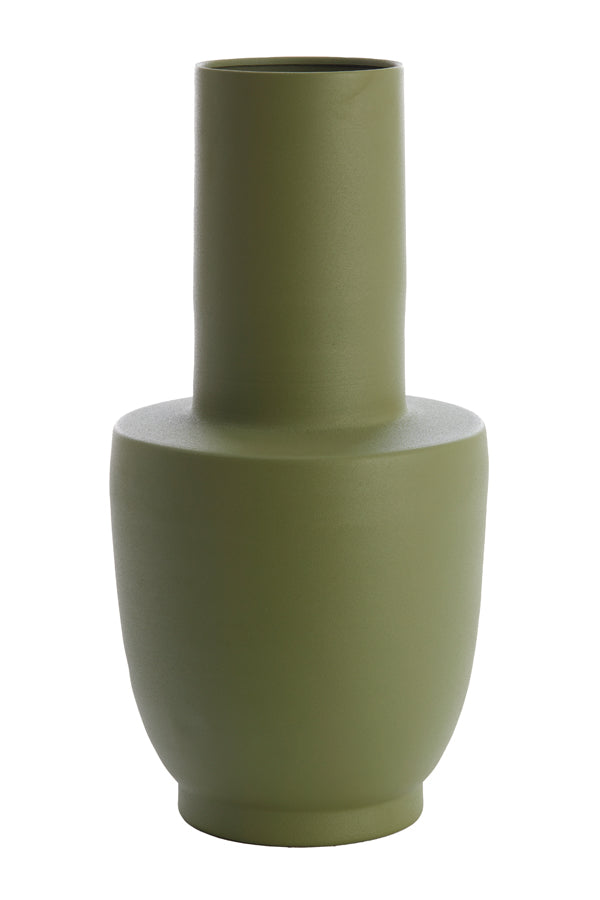Elegant Olive Green Vase, 29x55 cm Decor Piece