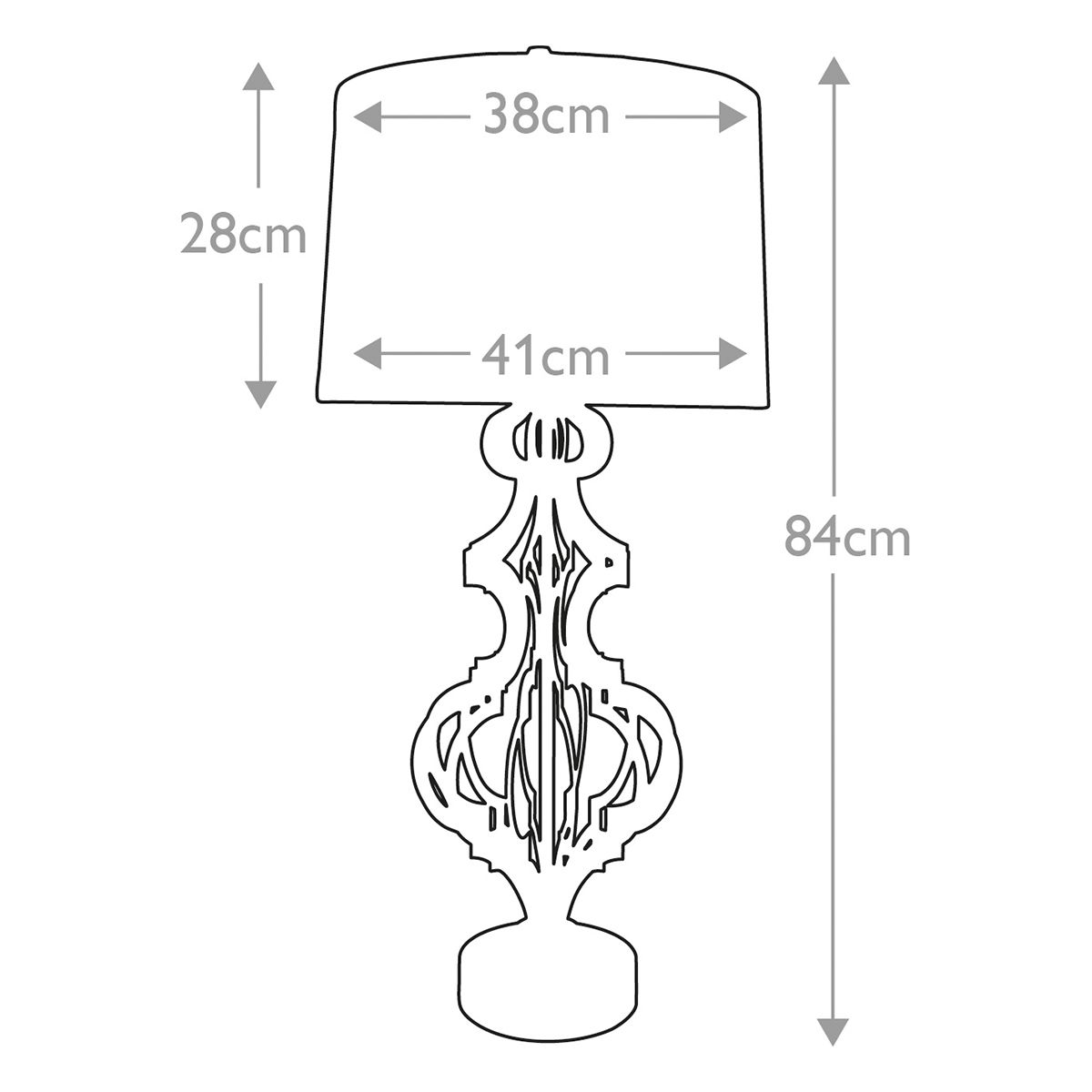 Elegant Octavia Table Lamp with Distressed Gold Frame and Cream Linen Shade on Dark Brown Base