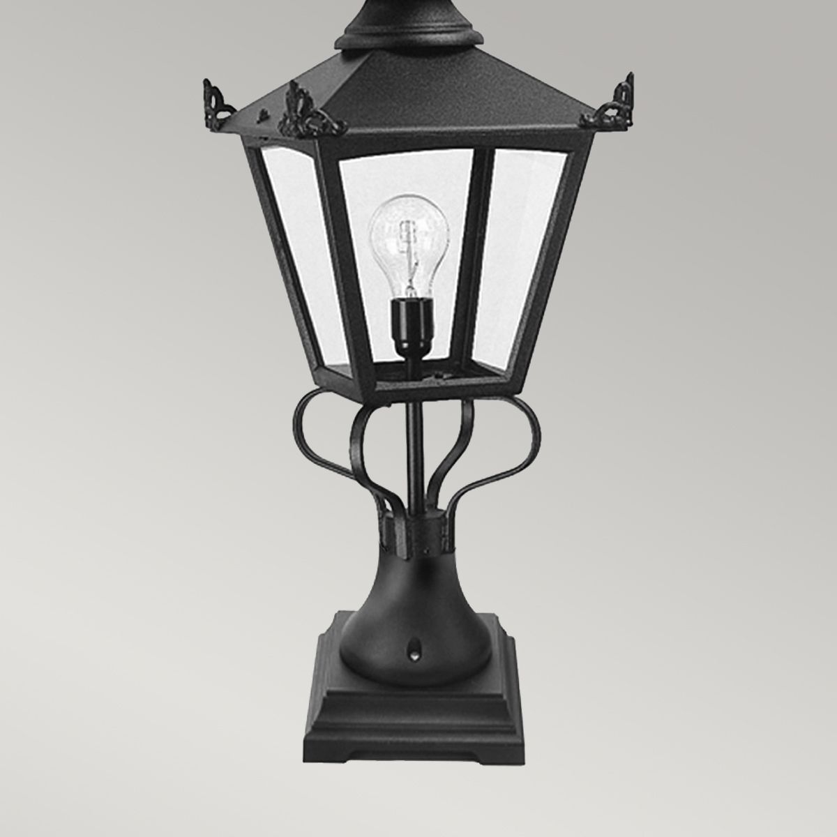 Grampian Vintage-Style Outdoor Pedestal Lantern