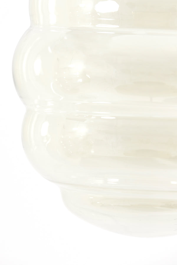 Elegance in Light: Misty Amber and Gold Hanging Lamp (Ø30x37 cm)