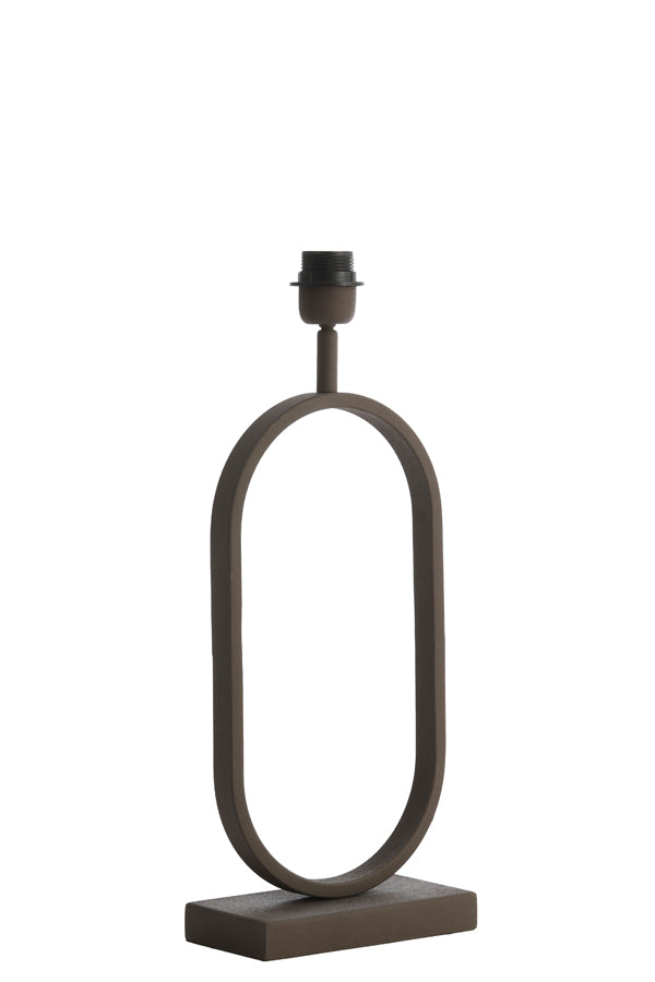 Jamiri Brown Tapered Lamp Stand - 20x10x45 cm
