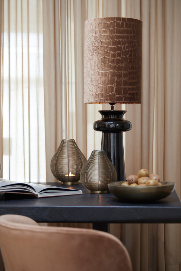 Praya Brown Cylindrical Shade 30x30x42 cm