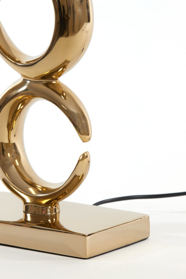 Elegant Light Gold Maan Lamp Base 23x13x65 cm