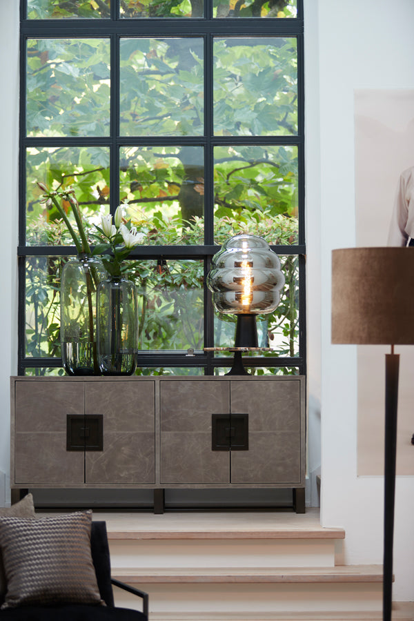 Elegant Vixen Matte Black Floor Lamp 27x151 cm