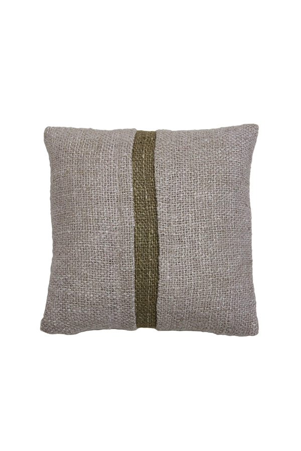 Levis Beige and Green Decorative Cushion 45x45 cm