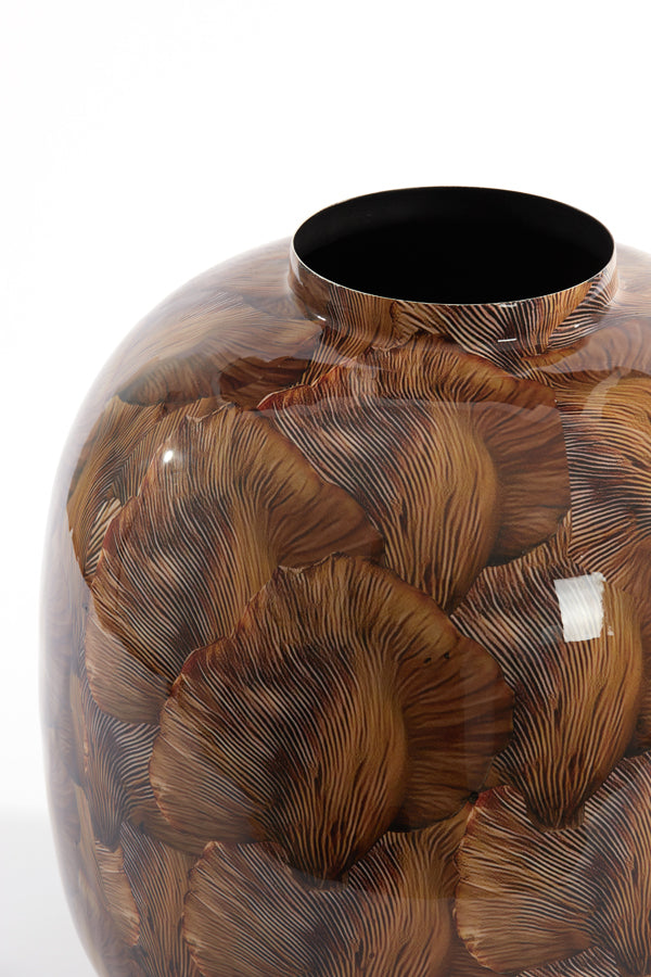 Elegant Milos Vase: Brown-Light Brown Deco Ø37x40 cm
