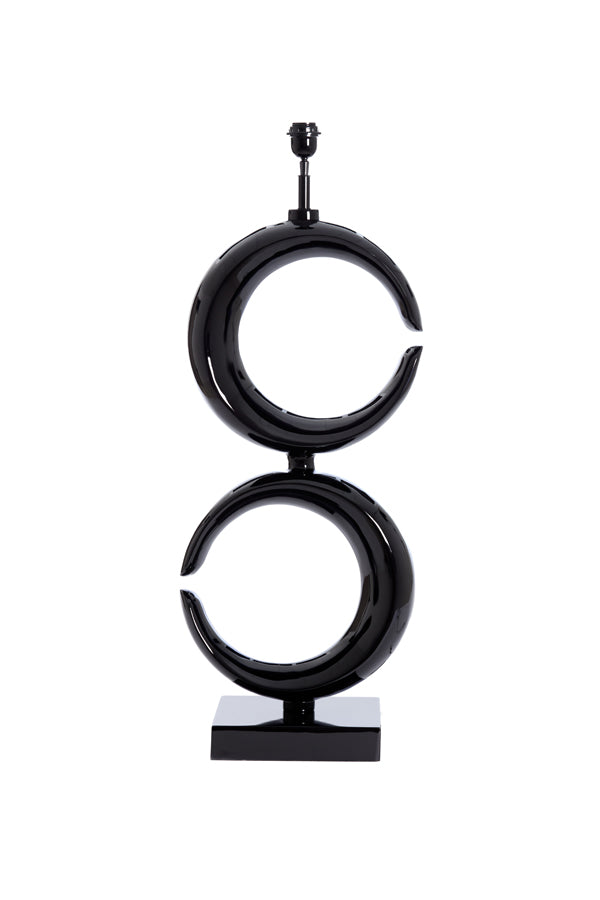 Elegant Tall Black Lamp Base 37x26x99 cm