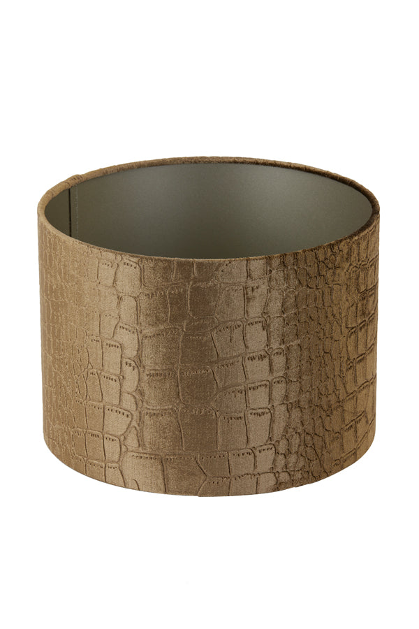 Praya Brown Textured Cylindrical Lamp Shade 20x20x15 cm