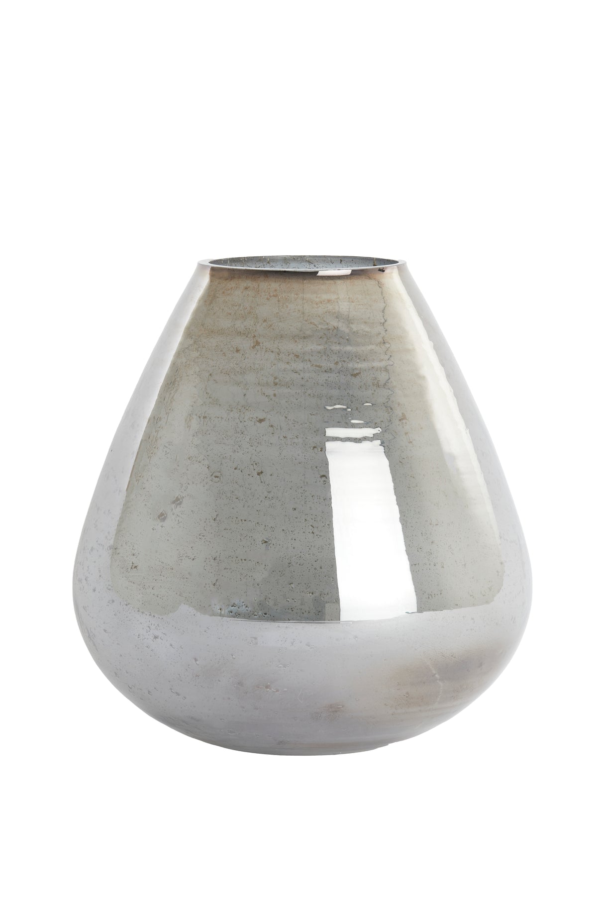 Smoked Glass Stone-Effect Vase Ø31x35 cm - Laterza Collection