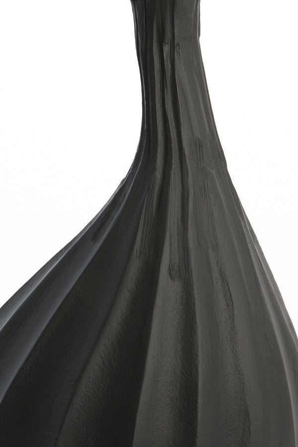 Modern Nyoko Matte Black Deco Vase 38cm