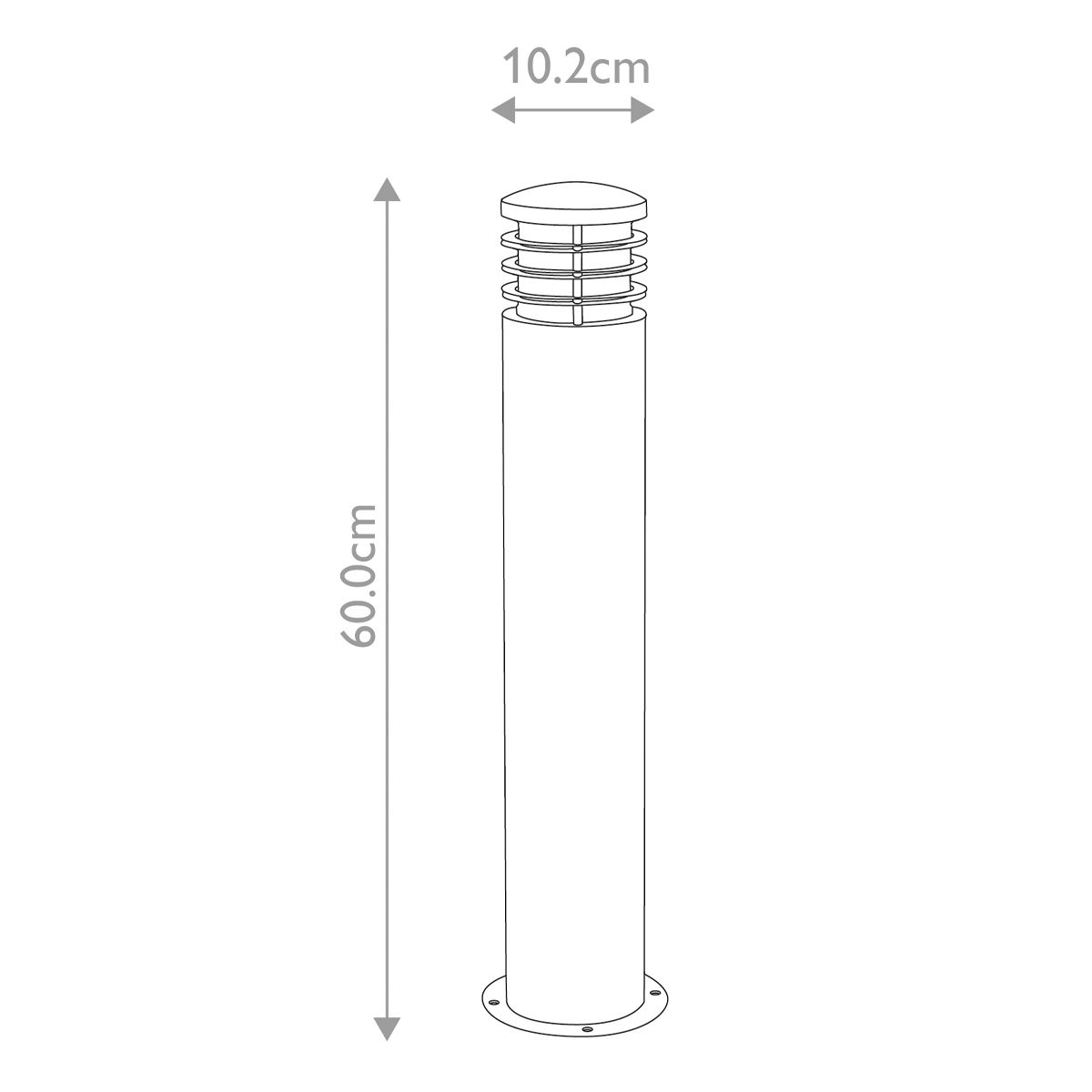 Sandbanks 1 Light Bollard Stainless Steel